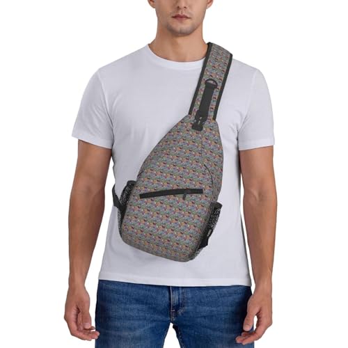 Mochila cruzada cómoda ZebraPrint para llevar todo sin cansar tu espalda 2