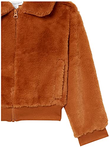 Amazon Essentials Girls' Faux Fur Jacket, Light Brown, Medium #TOP1