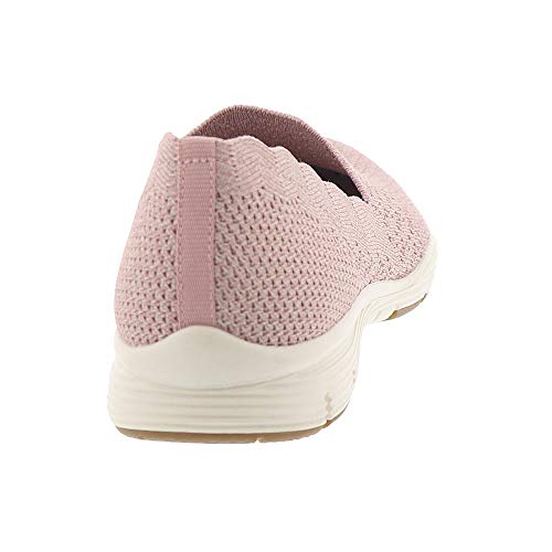 Image of Skechers Women's Seager Stat Scalloped Collar Engineered Skech-Knit Slip-on Classic Fit Loafer