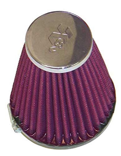 K&N Universal Clamp-On Air Intake Filter: High Performance, Premium Washable, Replacement Filter: Flange Diameter: 2.125 In, Filter Height: 4 In, Flange Length: 0.625 In, Shape: Round Tapered, RC-1920