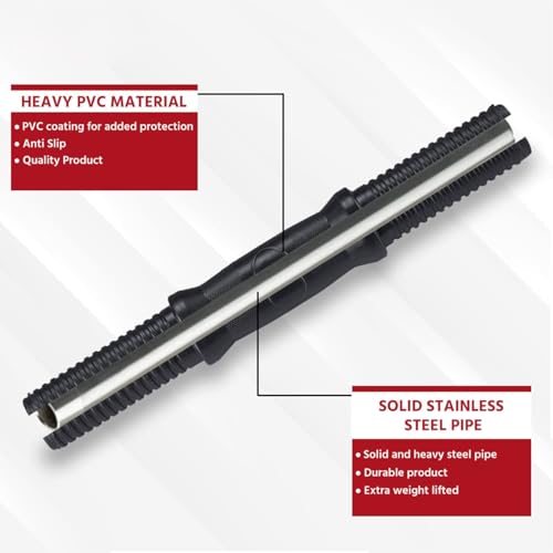 Image of LIONER Dumbbell Rods with Connectors (24mm Diameter) |Barbell Rods Weight Lifting Strength Training & Exercise Fitness, Equipment for Home Gym Workout