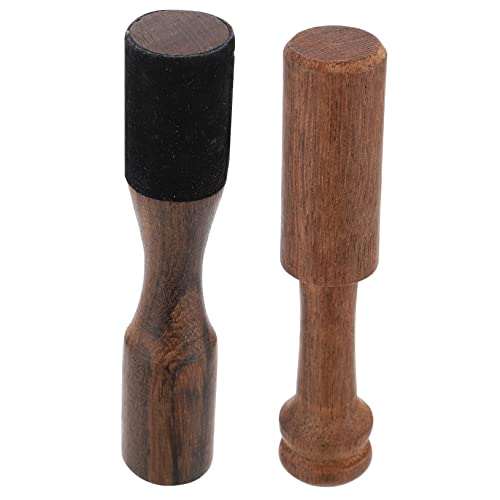 Yardwe 2Pcs Meditation Singing Bowl Mallet Wooden Striker for Relaxation Mindfulness Durable Buddha Sound Bowl Stick for Enhanced