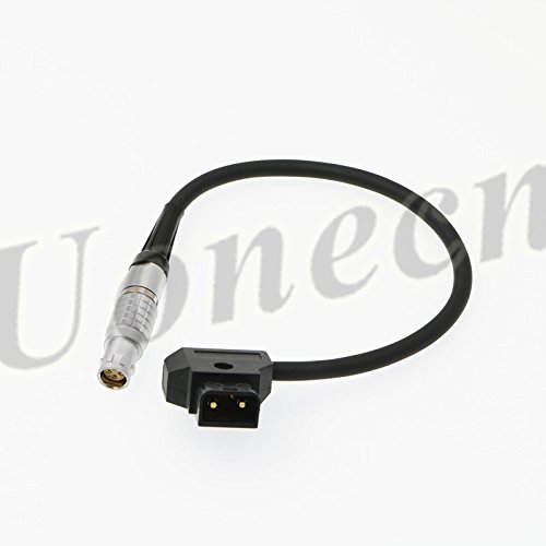 Uonecn Anton Battery Flexible Soft Cable 6 pin Female to Dtap Plug for Red Scarlet Epic Camera 25cm