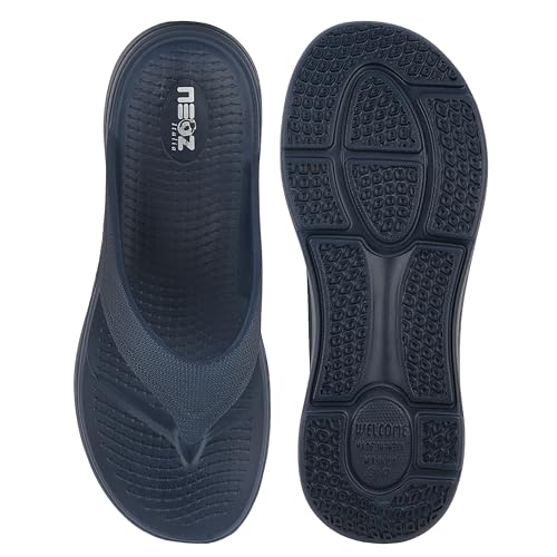 Image of NEOZ Extra Soft Men's Slippers with Cushion FootBed for Adult | Comfortable & Light Weight | Stylish & Anti-Skid | Waterproof & Regular Flip Flops for Gents /Boys