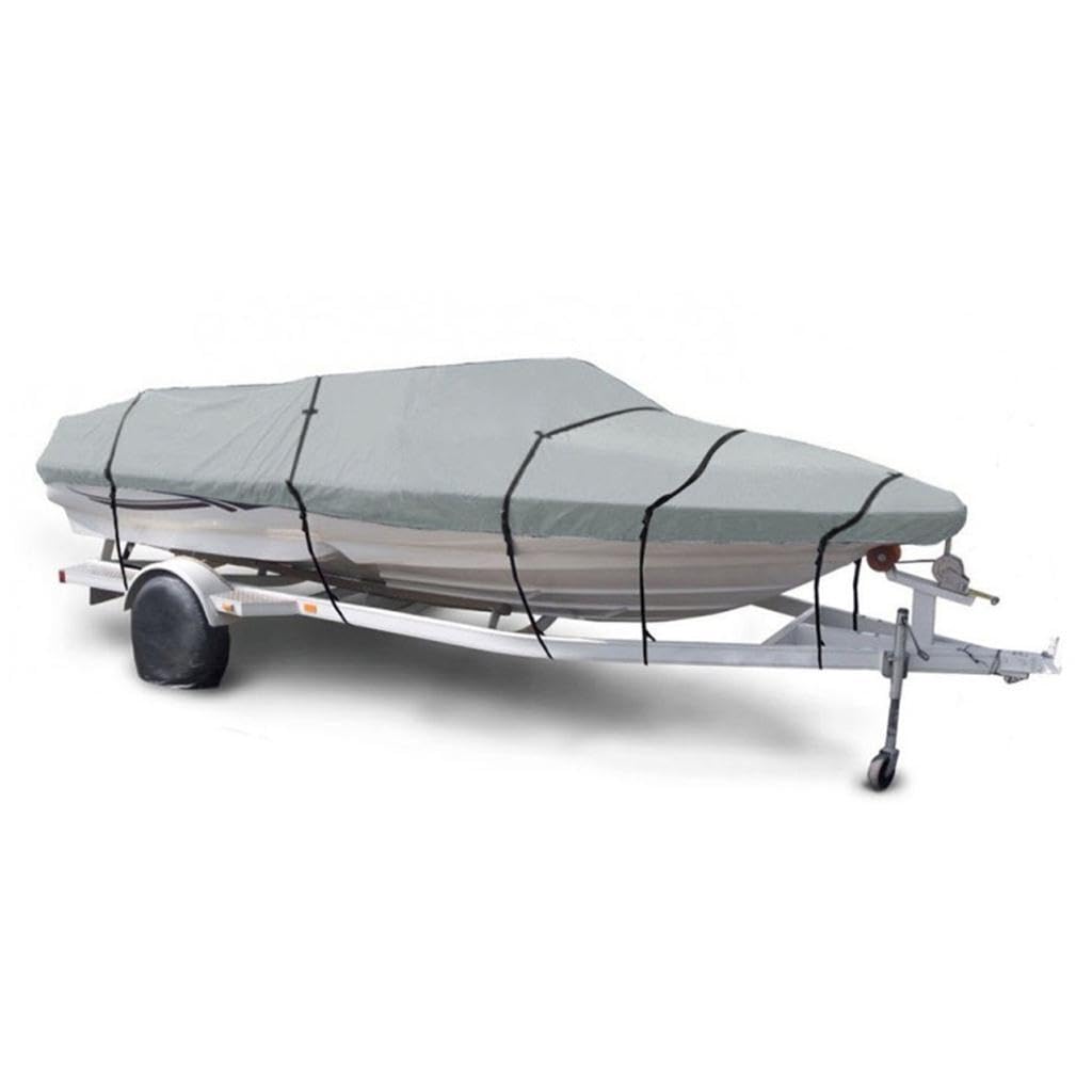 Funda para Barco de Pesca y esquí acuático, Ideal para Almacenamiento Fuera de Temporada. Material Impermeable. Revestimiento poliéster PU. Funda para Barco Pesca y esquí acuático, Ideal