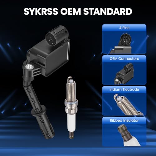 Image of 8-Pack UF733 Ignition Coils & ZR6SII3320 Spark Plugs Kit Compatible with Mercedes-Benz GLE63 / GLS63 / GL63 AMG GL450 GL550 ML550 GLS550, 4.7L 5.5L V8- Replaces UF-748 A2769060501