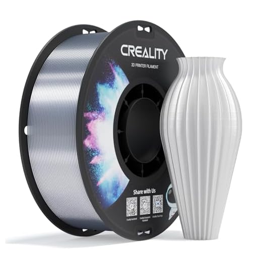 Creality PETG 3D Printing Filament 1.75mm, Excellent Toughness High Precision, Odorless Non-Toxic Moistureproof, 1kg(2.2lbs) Glossy PETG Filament for 3D Printer (Transparent)