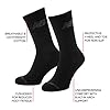 New Balance Unisex 3 Pack Crew Socks, Black, M UK #2