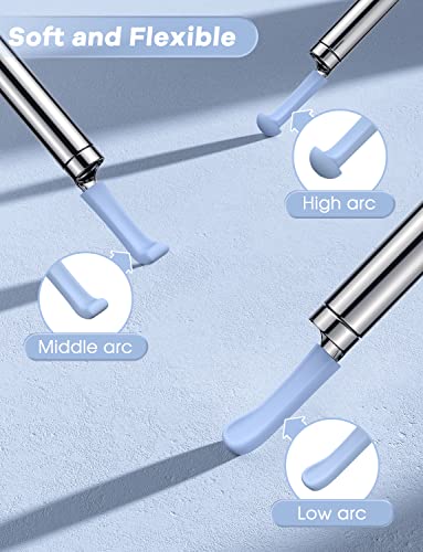 Image of LEIPUT Ear Wax Removal - Ear Cleaner Tips - Blue Rubber Tip - Original Replacement Accessories Set - Replacement Ear Pick with 20 Ear Spoon