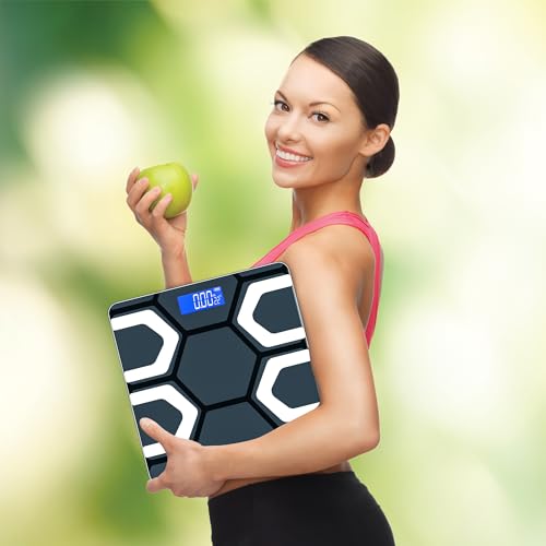 Image of ANT Flora Fit Digital Body Weighing Scale for Home, 180kg Capacity, 50g Accuracy, High Precision Sensors, 5mm Tempered Glass, LCD Display, Auto On /Off, Low Battery Indicator, 30-Month Warranty
