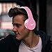 ELECDER i40 Headphones with Microphone Foldable Lightweight Adjustable Wired On Ear Headsets with 3.5mm Jack for Cellphones Laptop Computer Smartphones MP3/4 Kindle School (Pink/White)