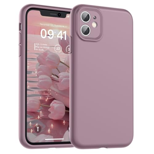 SUPFINE Designed for iPhone 11 Case,Premium Liquid Silicone with [Soft Anti-Scratch Microfiber Lining][Upgraded Camera Protection] Slim Shockproof Phone Case for Men Women Girls,Blackcurrant