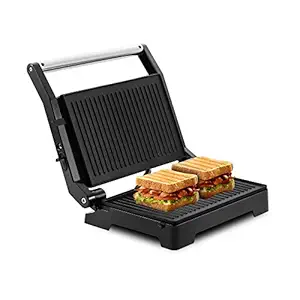 Wipro Vesta Grill 1000 Watt Sandwich Maker|Standard Size |Dual function-SW Maker&Griller|Non stick-BPA&PT