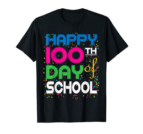Feliz 100th Day Of School divertido 100 días maestro traje para niños Camiseta
