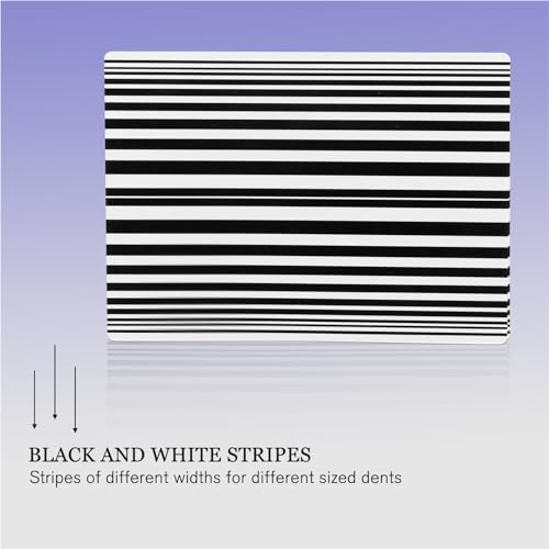 Image of LadyRosian Reflector Line Board Paintless Dent Repair Kit with Yellow Stripe and Adjustable Holder for Auto Dent Checking Line Board Tools Dent Removal