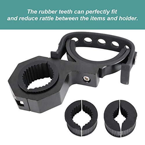 AUFER Universal Multifunctional Vehicle Mount Roll Bar Gun Rack Holder Water Drink Cup Holder Fit For Jeep Wrangler UTV Polaris RZR Ranger Can-Am Kawasaki roll bar tool mount