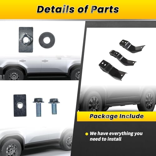 Estribos laterales de aluminio negro para Land Cruiser 2024-2025 miniatura 7