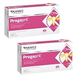 NAMED Progepril Integratore Alimentare Naturale per Benessere Femminile | Supporto per Ciclo Mestruale e Menopausa | Integratori Stanchezza e Vitalità | 2 Confezioni da 28 Compresse