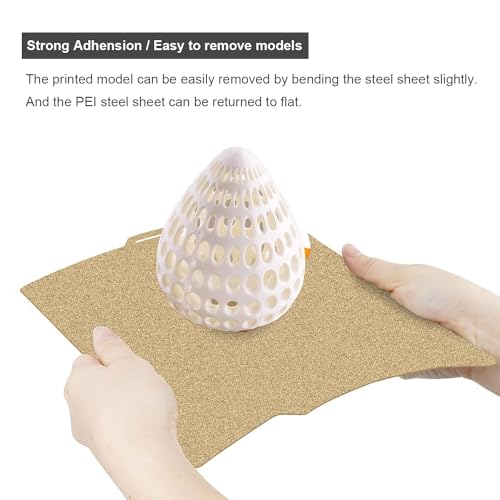 HICTOP3D Für Anycubic Kobra 2 Druckplatte PEI doppelseitige flexible Bauplatte, abnehmbare beheizte Bettmatte für Anycubic Kobra 2/Kobra Neo/Kobra GO/Kobra 2 Pro 230x230mm 3D Drucker