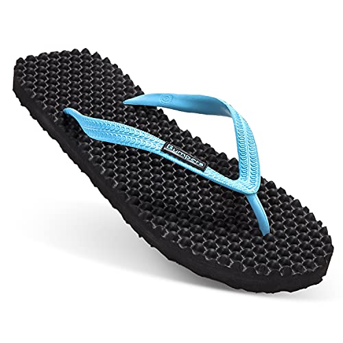 Image of Bumpers Flip Flops For Men - Beach & Shower Sandals For Mens, Comfortable Massage Acupressure Slippers, Indoor & Outdoor Footwear