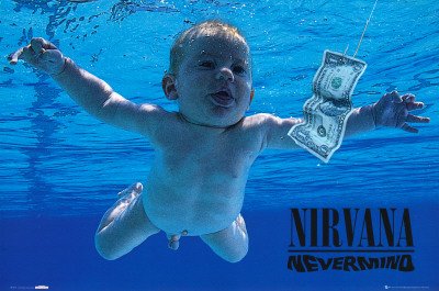 vtg90s Nirvana Never Mind UK販促用ポスター NIRVANA - Nevermind Poster Print, 92x61 cm : Amazon.co.uk: Home