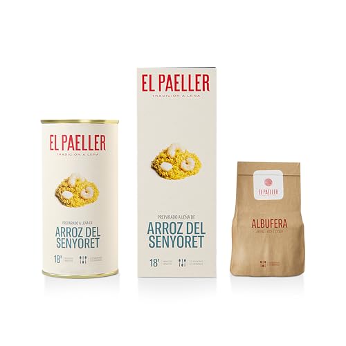 EL PAELLER - Preparado Arroz del Senyoret | Sabor Auténtico | Cocinado Artesanalmente a Leña | Ingredientes 100% Naturales | Para 2-3 Personas | Fácil de Preparar en solo 18 Minutos | Sin Gluten
