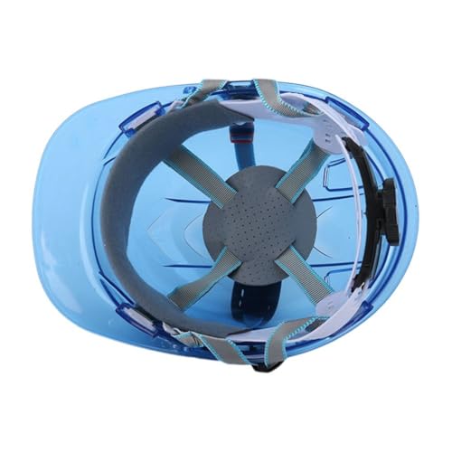 Casco de seguridad industrial transparente con visera amplia y diseño ajustable 5