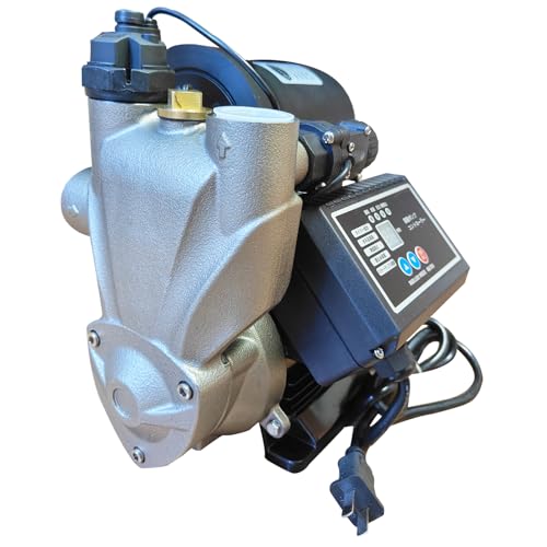 Iproods 全自動ブースターポンプ 370W 自動停止・自動給水 増圧ポンプ 電動井戸ポンプ 散水ポンプ ステンレススチール 池の排水 庭/芝生の水やり 農業灌漑 日本語取説付き [並行輸入品]