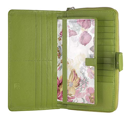 Image of Big Fat RFID Blocking Leather Organizer Checkbook Wallets For Women - Clutch