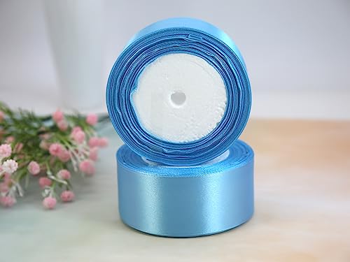 Premium Blue Satin Ribbon 1.5 Inch - 50 Yards for Gift Wrapping, Floral Decor, Weddings & DIY Projects - Luxurious Silk Finish for Valentine's & Mother's Day 6 Premium Blue Satin Ribbon 1.5 Inch - 50 Yards for Gift Wrapping, Floral Decor, Weddings & DIY Projects - Luxurious Silk Finish for Valentine's & Mother's Day - Image 5