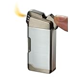 Visol Epirus Soft Flame Refillable Gas Lighter, Built-in Pipe Tools, Windproof Adjustable Flame Lighter (Shipped Without Butane)