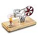 Produktbild SALUTUYA Stirlingmotor-Modellbausatz, Dampfmaschine Stirlingmotor, Einfach zu Bedienende Mehrzweck-Edelstahl-Zinklegierung Lernspielzeug für Physik-Experimente Kinder und Technikbegeisterte