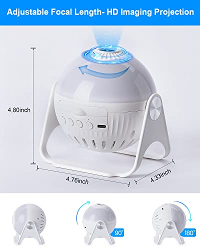Planetarium Projector Star Projector Galaxy Projector-7 In 1 Constellation Projector,360° Adjustable With Planets Nebulae Moon, Ceiling Projector For Kids Room Decor, Night Light Ambiance-Qbrand #TOP4
