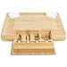 Produktbild Natural Bamboo Cheese Board & Charcuterie Platter with Two Ramekans for Dips and Hidden Drawer for Cutlery Set - Perfect Cheese Platter for Birthday Gifts, Wedding, Housewarming Gift, Mom