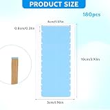 180 sztuk niebieskich taśm zapasowych do przedłużania włosów, 10 x 5,2 cm, naturalne włosy, wysoka siła klejenia, taśma klejąca, wodoodporne, zamienne taśmy