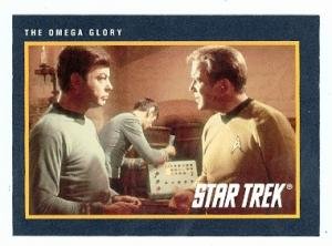 Star Trek card #183 The Omega Glory Captain Kirk Spock Bones McCoy