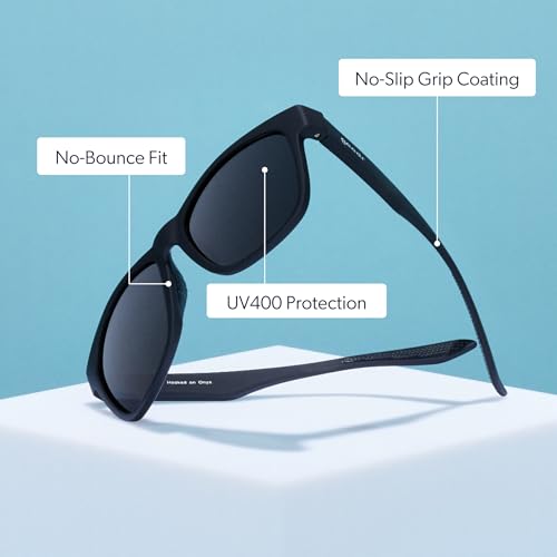 Image of goodr Polarized Sunglasses for Men & Women, Large Sized (BFG), UV400 Protection, No Slip, No Bounce