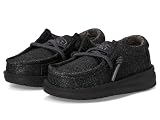 HEYDUDE Boy's Wally-Toddler Basic Black Size 5 | Youth's Shoes | Youth Slip-on Loafers | Comfortable & Light-Weight