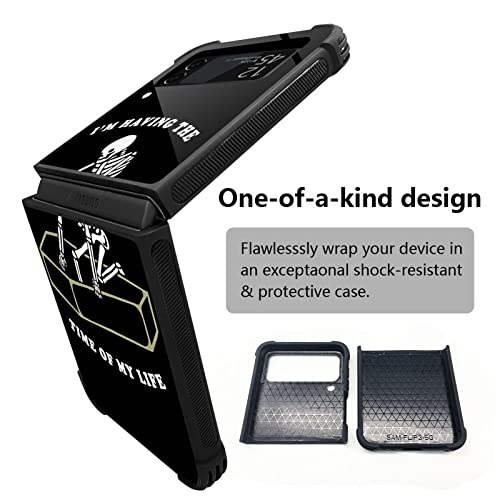 Goodsprout Compatible With Samsung Galaxy Z Flip 3 5G Case,Skeleton Coffin Amazing Pattern Design Shockproof Anti-Scratch Hard Pc Back Case For Samsung Galaxy Z Flip 3 5G Case #TOP1