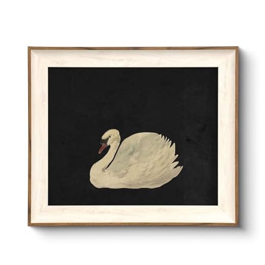 25+ Cozy French Country Living Room Ideas for a Warm and Inviting Home 6 VIYYIEA Framed Wall Art for Living Room, Swan Art Canvas Prints, Vintage Home Decor, Animal Oil Painting Picture, Bathroom Wall Decor Gifts for Friends or Family -【Zwaan】-(10L x 8W)