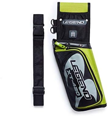 LEGEND XT420 – Archery Quiver for Arrows – Archery Hip Quiver with Belt, Fits 3 Arrow Tube Holder – Storage Pockets for Archery Accessories, Tools, Score Card – Premium Nylon Material – 5.25″x1.5″x16″ LEGEND XT420 – Archery Quiver for Arrows – Archery Hip Quiver with Belt, Fits 3 Arrow Tube Holder – Storage Pockets for Archery Accessories, Tools, Score Card – Premium Nylon Material – 5.25″x1.5″x16″