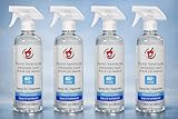 Instant aid Hand sanitizer Alcohol Antiseptic 80% Topical Solution Hand Sanitizer (11.5 oz*4 pack), 44.6. Fluid Ounces