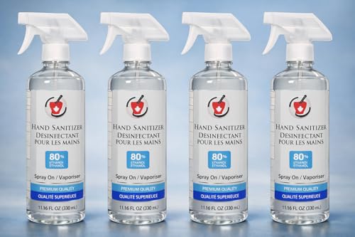 Instant aid Hand sanitizer Alcohol Antiseptic 80% Topical Solution Hand Sanitizer (11.5 oz*4 pack), 44.6. Fluid Ounces