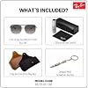 Lentes de sol Ray-Ban RB2205 BILL ONE Cuadrados-Redondos con Estuche Oficial 4