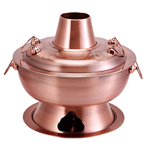 Olla caliente para shabu vintage de cobre 34cm