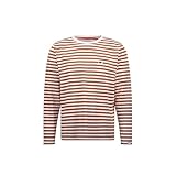 [マムート] ストライプ ロングスリーブ アジアンフィット Stripe Longsleeve AF 1016-01820 dark red-white