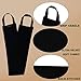 4 Pack Self Tanning Mitt Applicator Kit - 1 Self Tan Mitt, 1 Back Tanning Applicator, 1 Ultra Soft Self Tanner Brush, 1 Exfoliating Glove, for Sunless Streak-Free Fake Tan (Black)