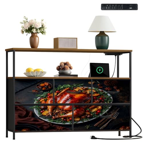 VETEB Dresser Roast Chicken Herb Garnish Roasted Potatoes Colorful Vegetables