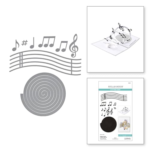 Matrices de découpe avec notes de musique scrapbooking portée Pop-Up - 2