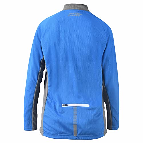 Bpbtti Kid's Cycling Bike Jersey Boys Girls Long Sleeve Biking Shirts Breathable Upf T-Shirt Sports Shirt (Blue, 116-S) #TOP1